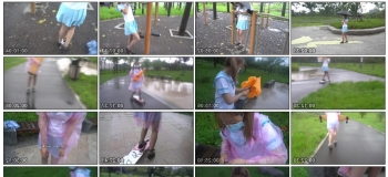 【魔法摄影工坊】新模小翼 带上镣铐也能玩滑板，雨天的滑板少女，
